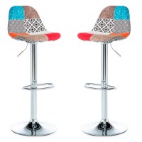 PAK 2 TABURETES KANSAS PATCHWORK