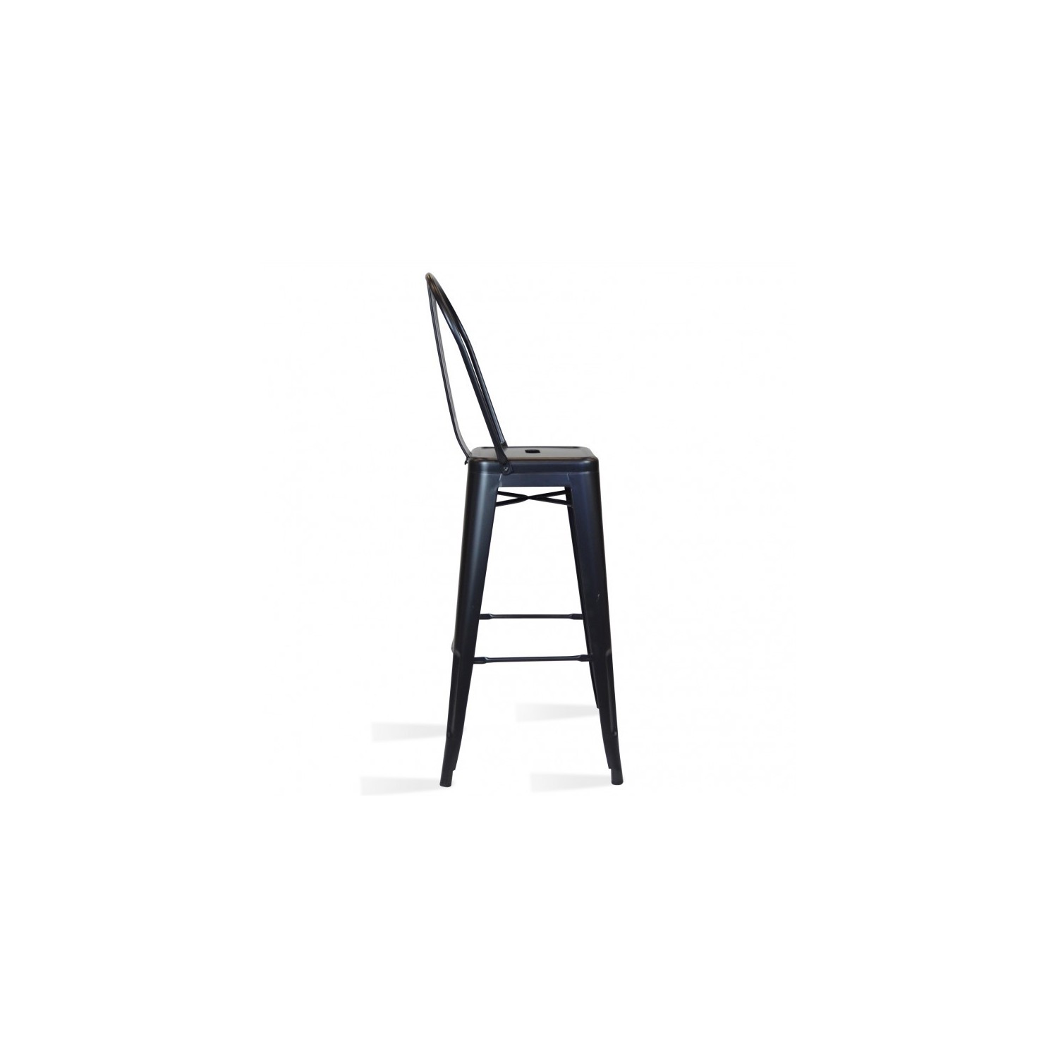 PACK 4 TABURETER BISTRO MATT HIGHBACK