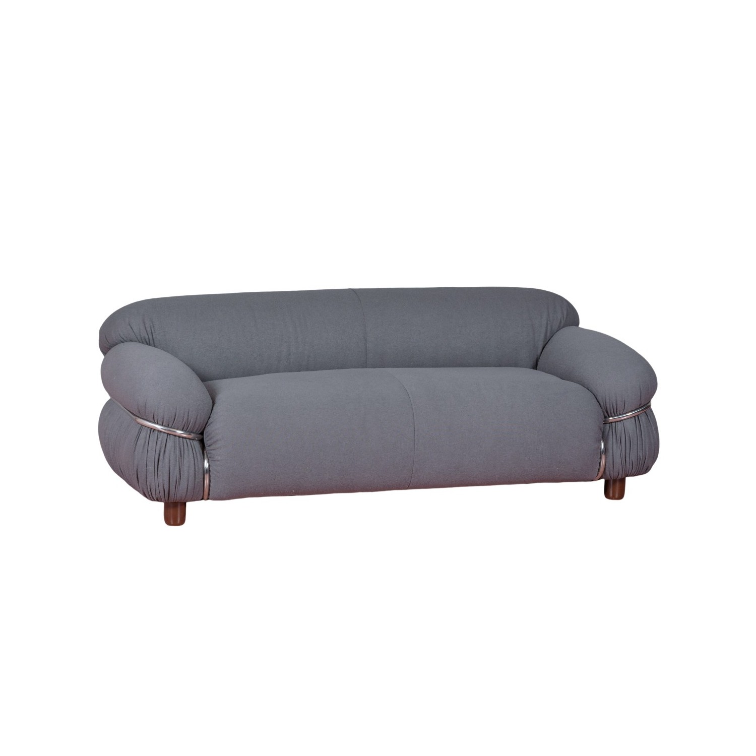 OLYMPIA 2-SEAT SOFA UPHOLSTERED IN SHERPA FABRIC