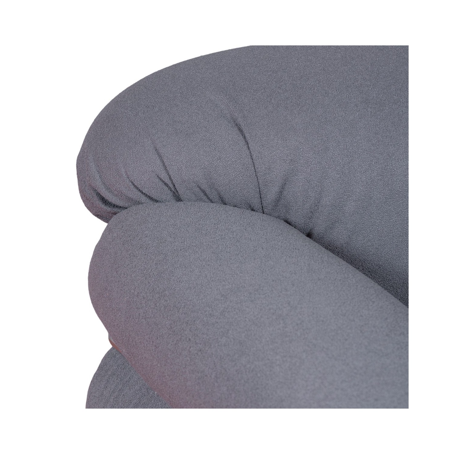 OLYMPIA 2-SEAT SOFA UPHOLSTERED IN SHERPA FABRIC