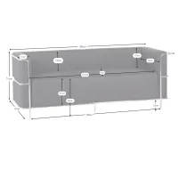 Sofa 3-osobowa Torino z ekoskóry i chromowanej stali - Mobelarium