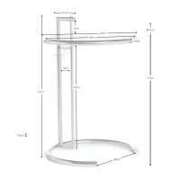 Imitation Eileen Gray Tisch E1027 - Beistelltische - Mobelarium