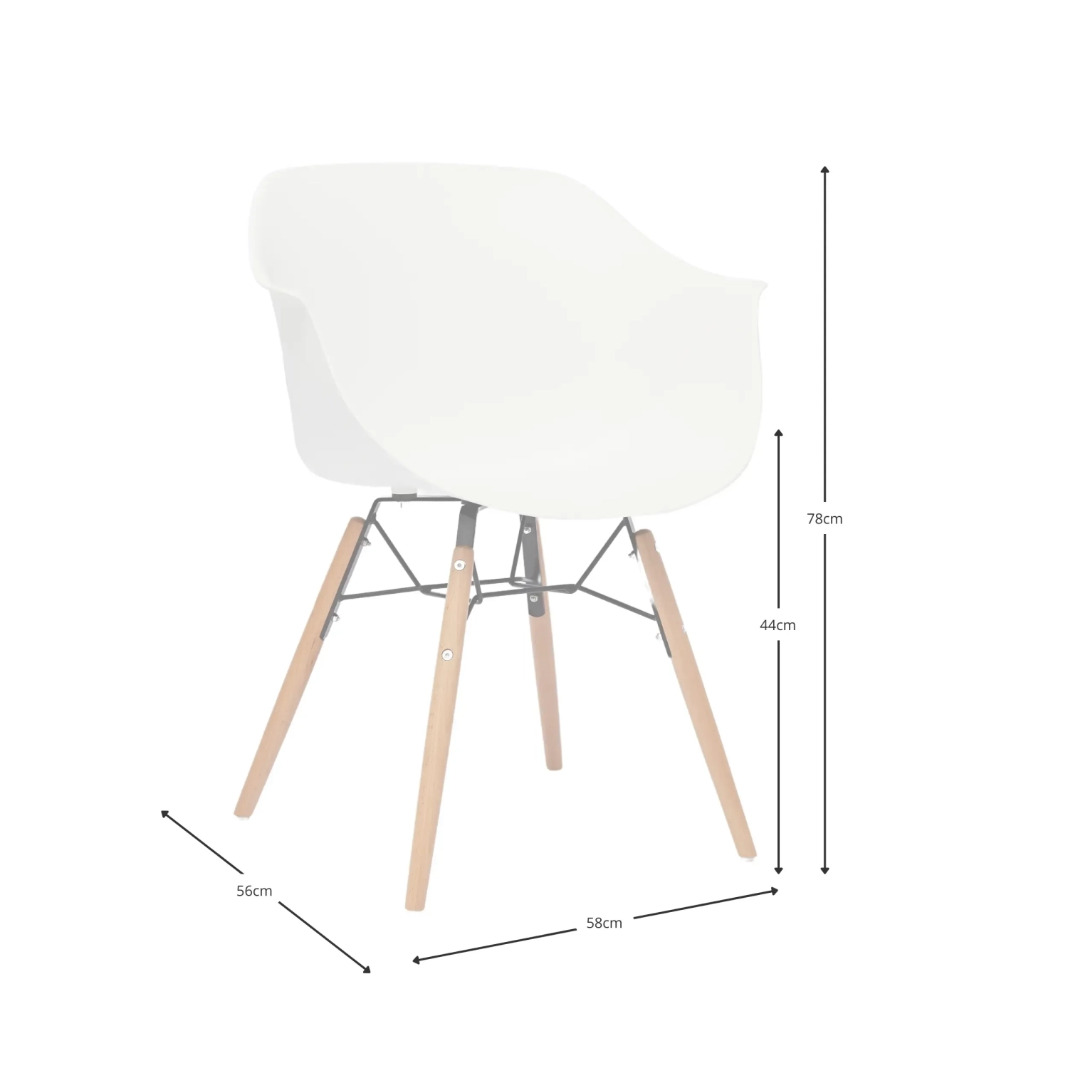 Sedia da pranzo di design Temu Nest Dream - 24