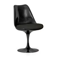 Replica Tulip Chair kaikki mustat - Designtuolit - MuebleDesign