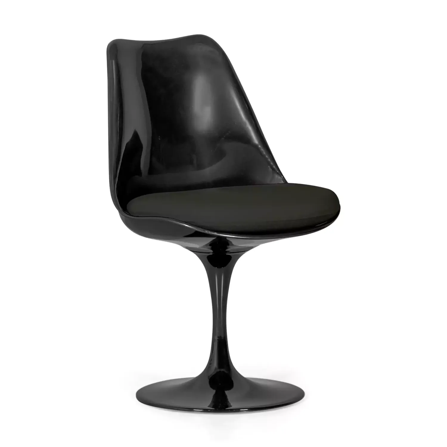 Stuhl Lotus Chair All Black mit Baumwollkissen FURNMOD - 8