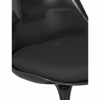 Lotus Chair All Black met katoenen kussen FURNMOD - 9