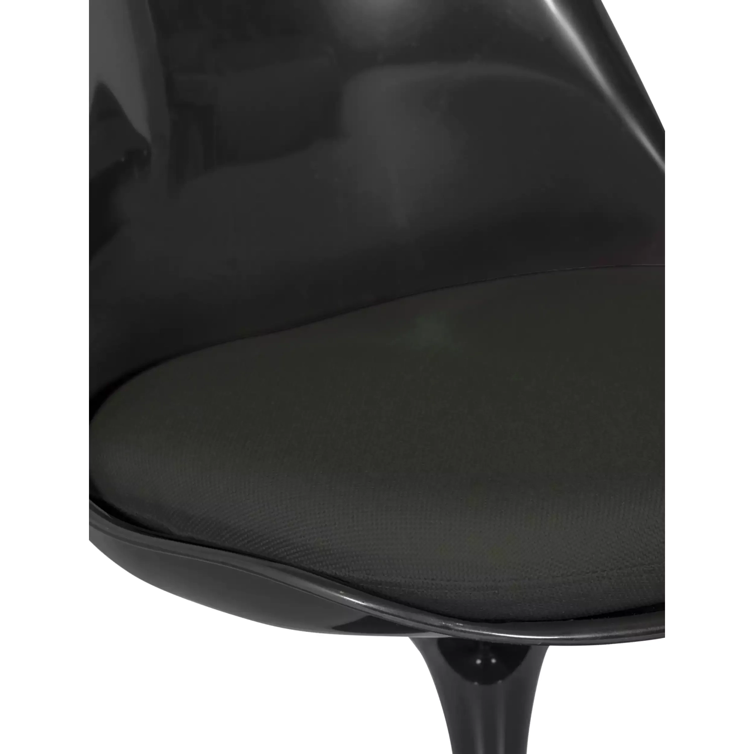 Lotus Chair All Black met katoenen kussen FURNMOD - 9