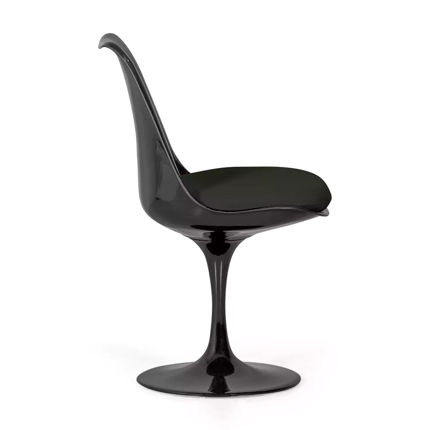Stuhl Lotus Chair All Black mit Baumwollkissen FURNMOD - 11