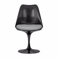 Stuhl Lotus Chair All Black mit Baumwollkissen FURNMOD - 18