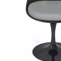 Lotus Chair All Black met katoenen kussen FURNMOD - 19
