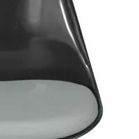 Replica Tulip Chair kaikki mustat - Designtuolit - MuebleDesign