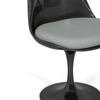Krzesło Lotus All Black z bawełnianą poduszką FURNMOD - 17