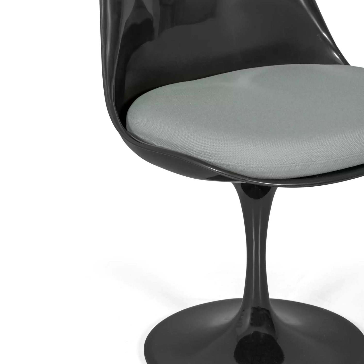 Lotus Chair All Black met katoenen kussen FURNMOD - 17