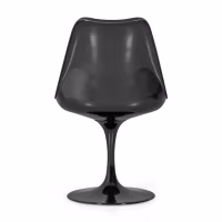 Lotus Chair All Black met katoenen kussen FURNMOD - 22