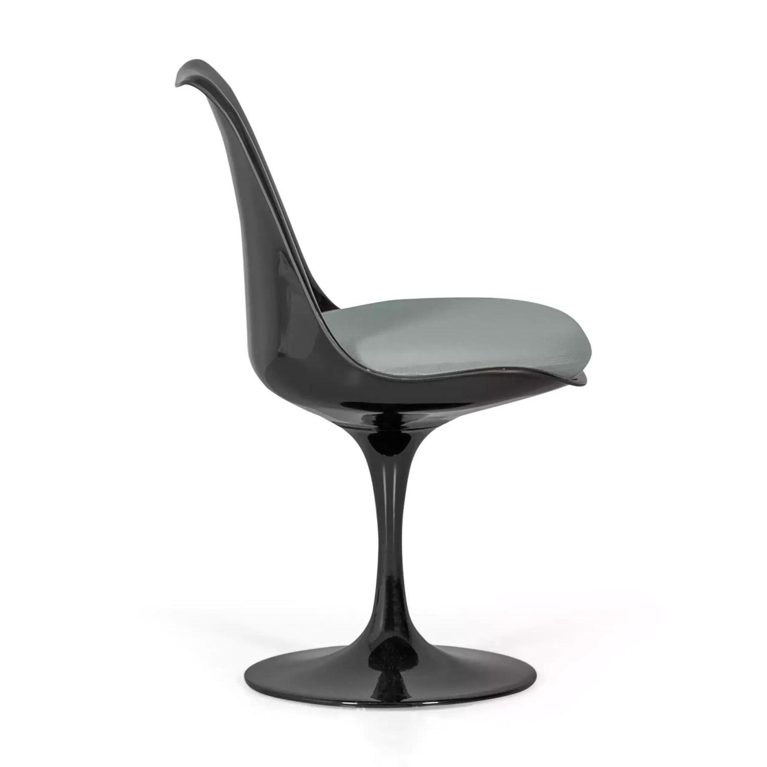 Krzesło Lotus All Black z bawełnianą poduszką FURNMOD - 20
