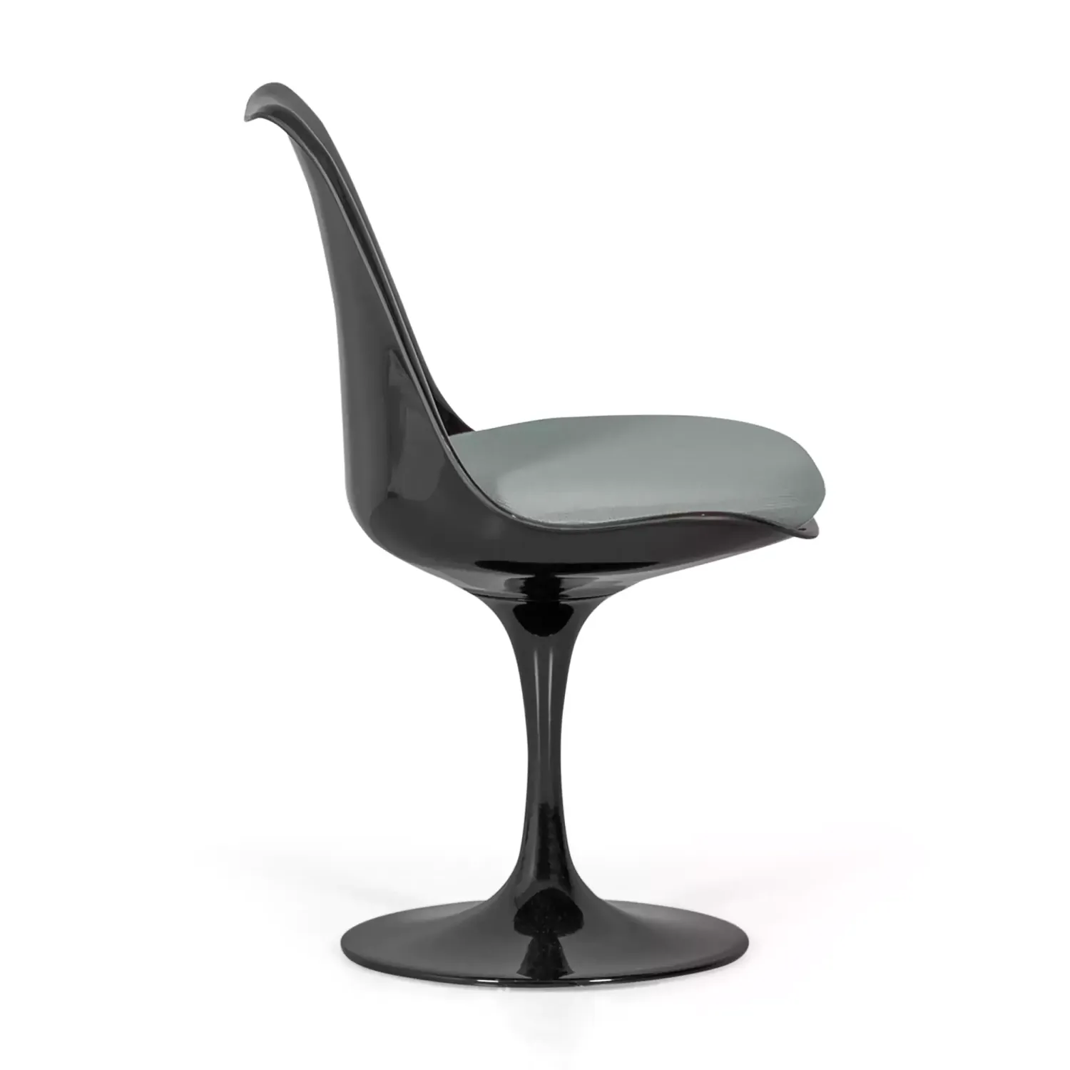 Stuhl Lotus Chair All Black mit Baumwollkissen FURNMOD - 20