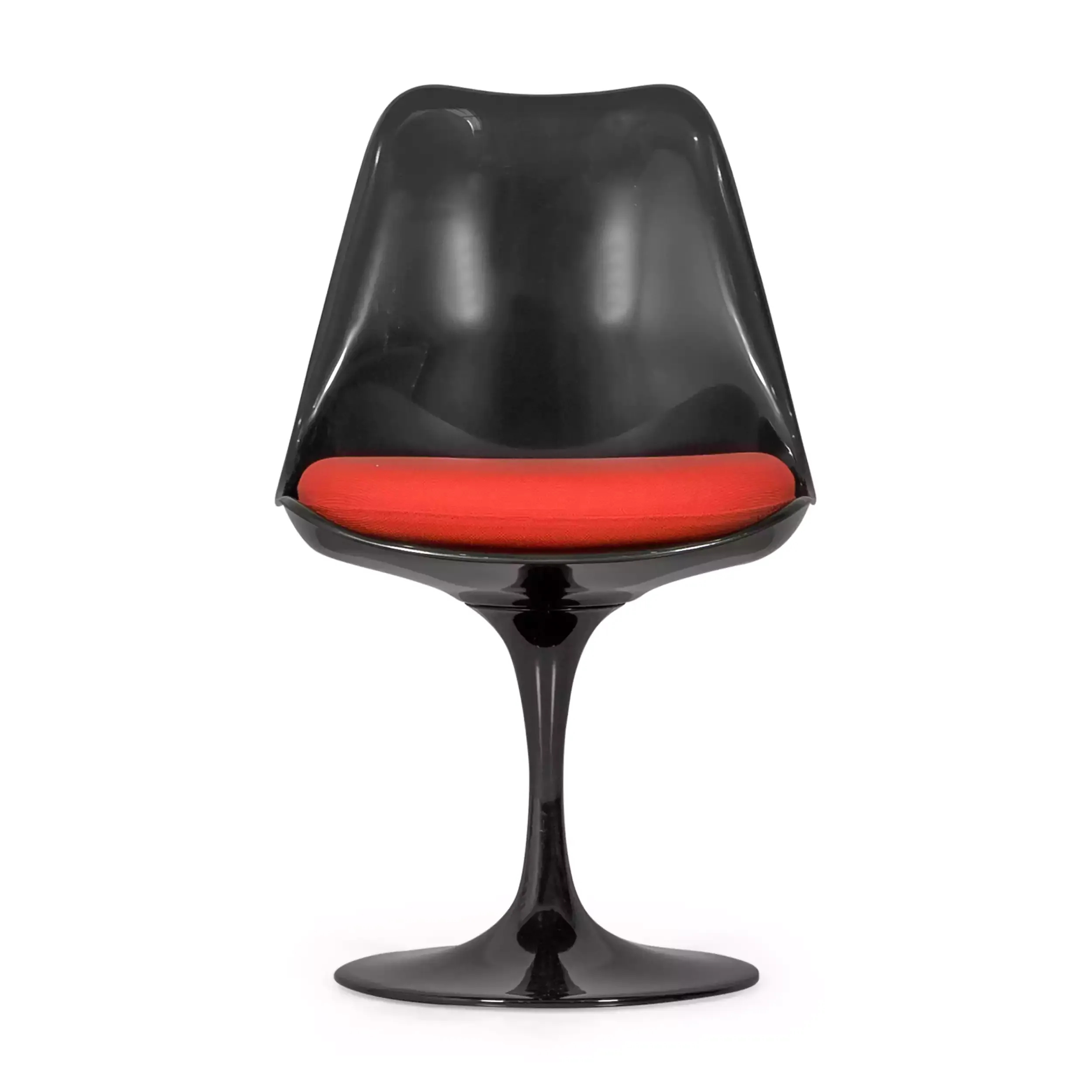 Replica Tulip Chair helemaal zwart - Design stoelen - MuebleDesign