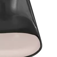 Replica Tulip Chair kaikki mustat - Designtuolit - MuebleDesign