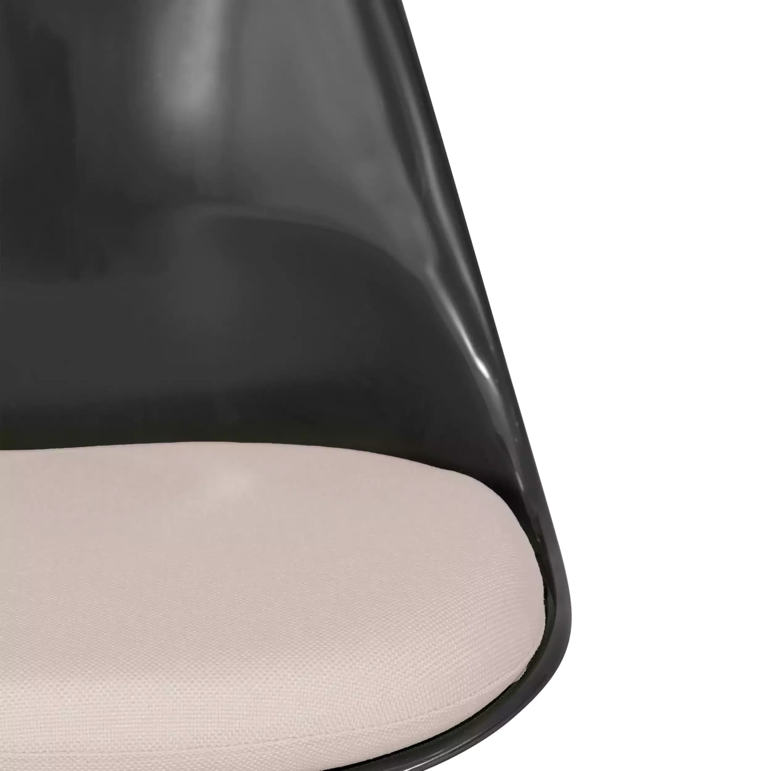 Stuhl Lotus Chair All Black mit Baumwollkissen FURNMOD - 27