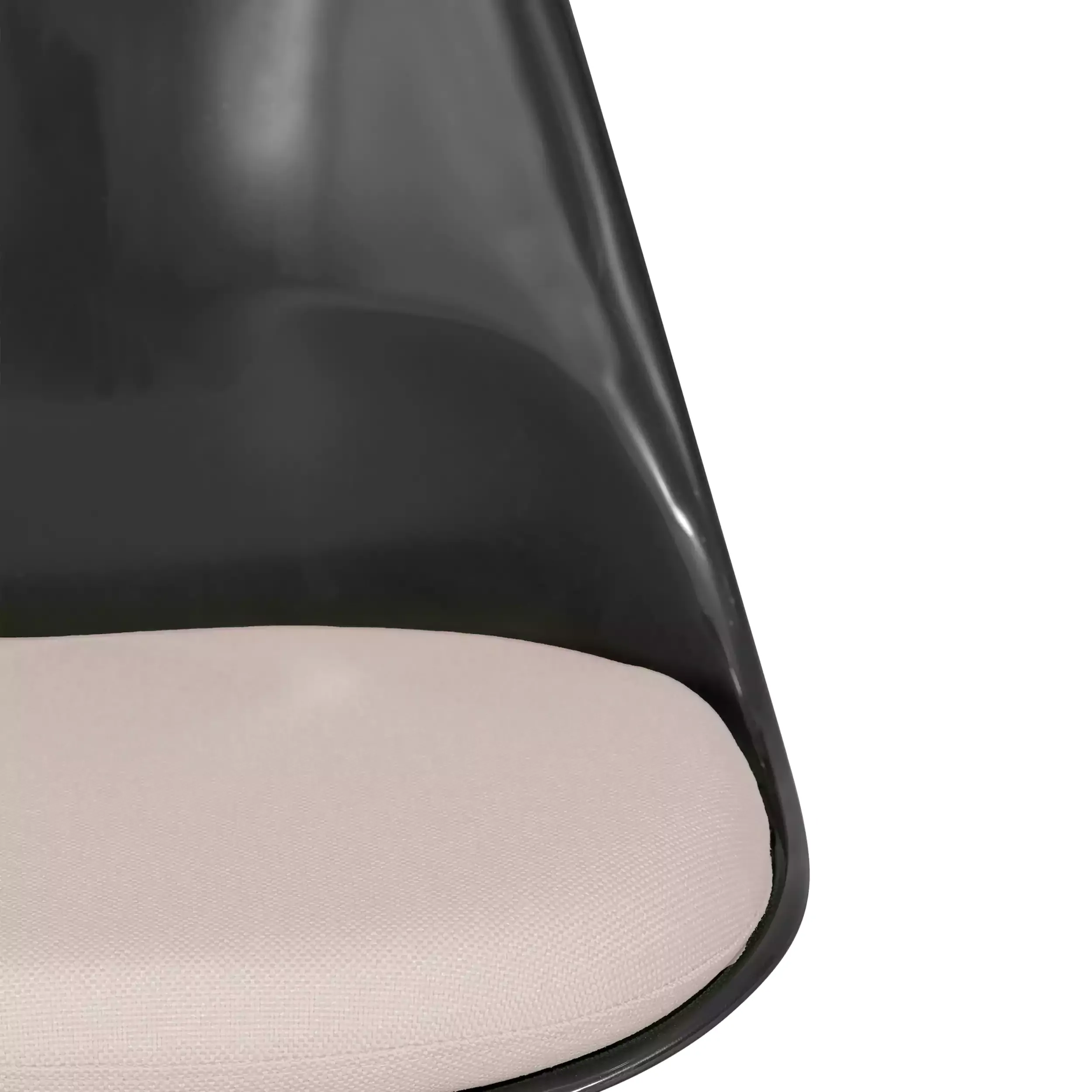 Replica Tulip Chair kaikki mustat - Designtuolit - MuebleDesign