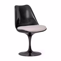 Stuhl Lotus Chair All Black mit Baumwollkissen FURNMOD - 24