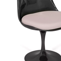 Stuhl Lotus Chair All Black mit Baumwollkissen FURNMOD - 31