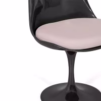 Lotus Chair All Black met katoenen kussen FURNMOD - 31