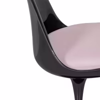 Lotus Chair All Black met katoenen kussen FURNMOD - 29