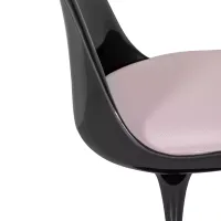 Replica Tulip Chair kaikki mustat - Designtuolit - MuebleDesign