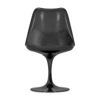 Lotus Chair All Black met katoenen kussen FURNMOD - 30