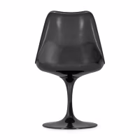 Lotus Chair All Black met katoenen kussen FURNMOD - 30