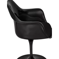 Sedia Lotus Arms All Black con cuscino in cotone FURNMOD - 7