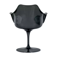 Sedia Lotus Arms All Black con cuscino in cotone FURNMOD - 19