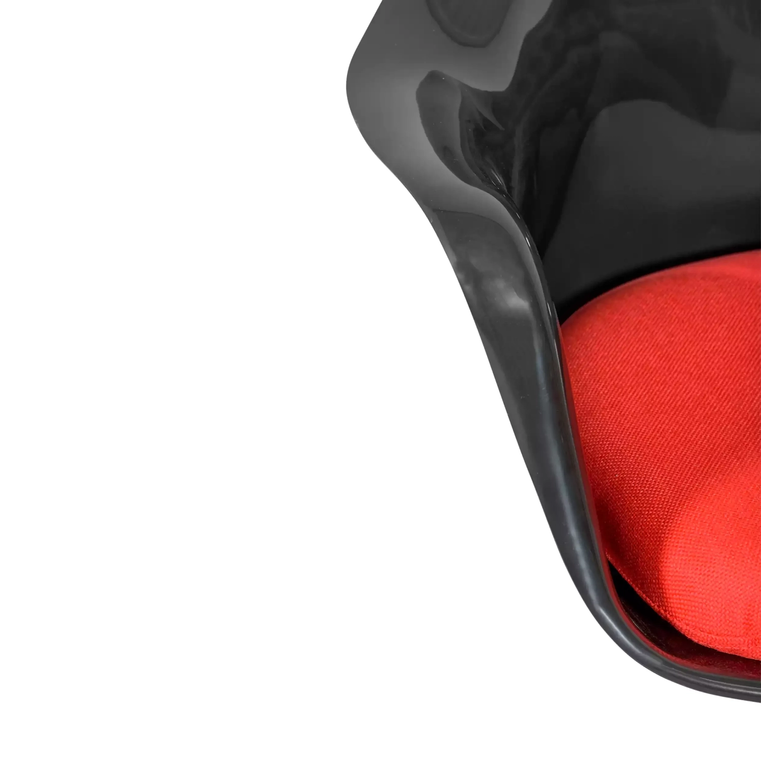 Chaise Lotus Arms All Black avec coussin en coton FURNMOD - 25