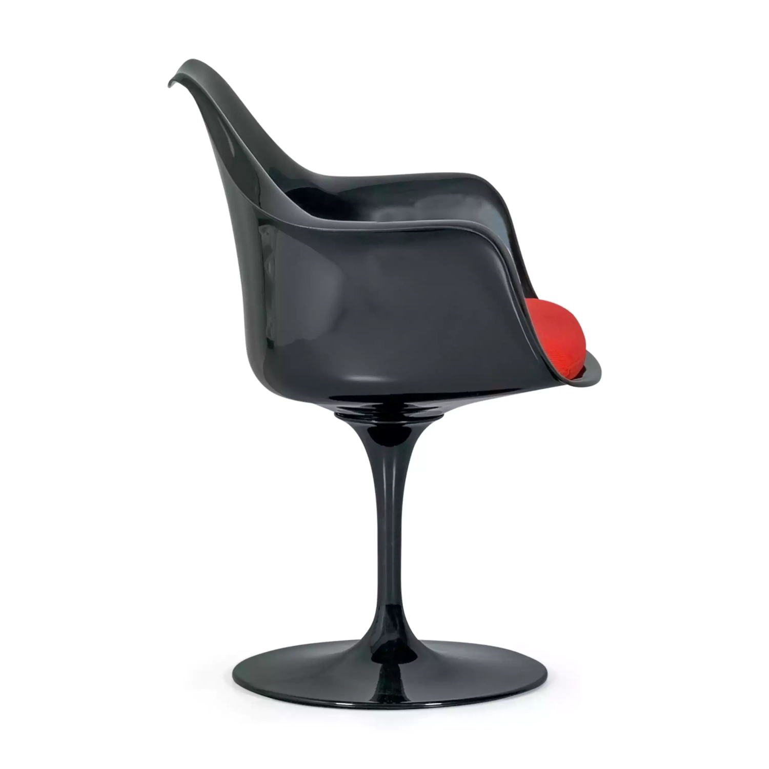 Silla Lotus Arms All Black con cojín de algodón FURNMOD - 26