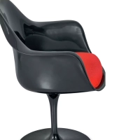 Silla Lotus Arms All Black con cojín de algodón FURNMOD - 28
