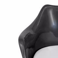 Lotus Arms All Black stoel met katoenen kussen FURNMOD - 32