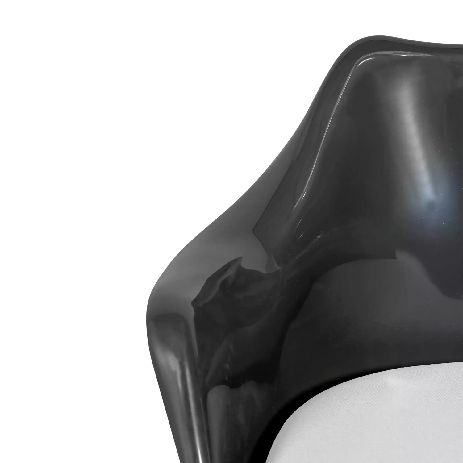 Sedia Lotus Arms All Black con cuscino in cotone FURNMOD - 32