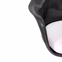 Lotus Arms All Black stoel met katoenen kussen FURNMOD - 36
