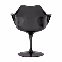 Lotus Arms All Black stoel met katoenen kussen FURNMOD - 40