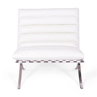 Designerski fotel tapicerowany skórą syntetyczną - Madryt Nest Dream - 12