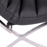 Designerski fotel tapicerowany skórą syntetyczną - Madryt Nest Dream - 7