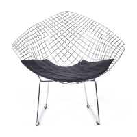 Fauteuil design en acier chromé Diamond FURNMOD - 4