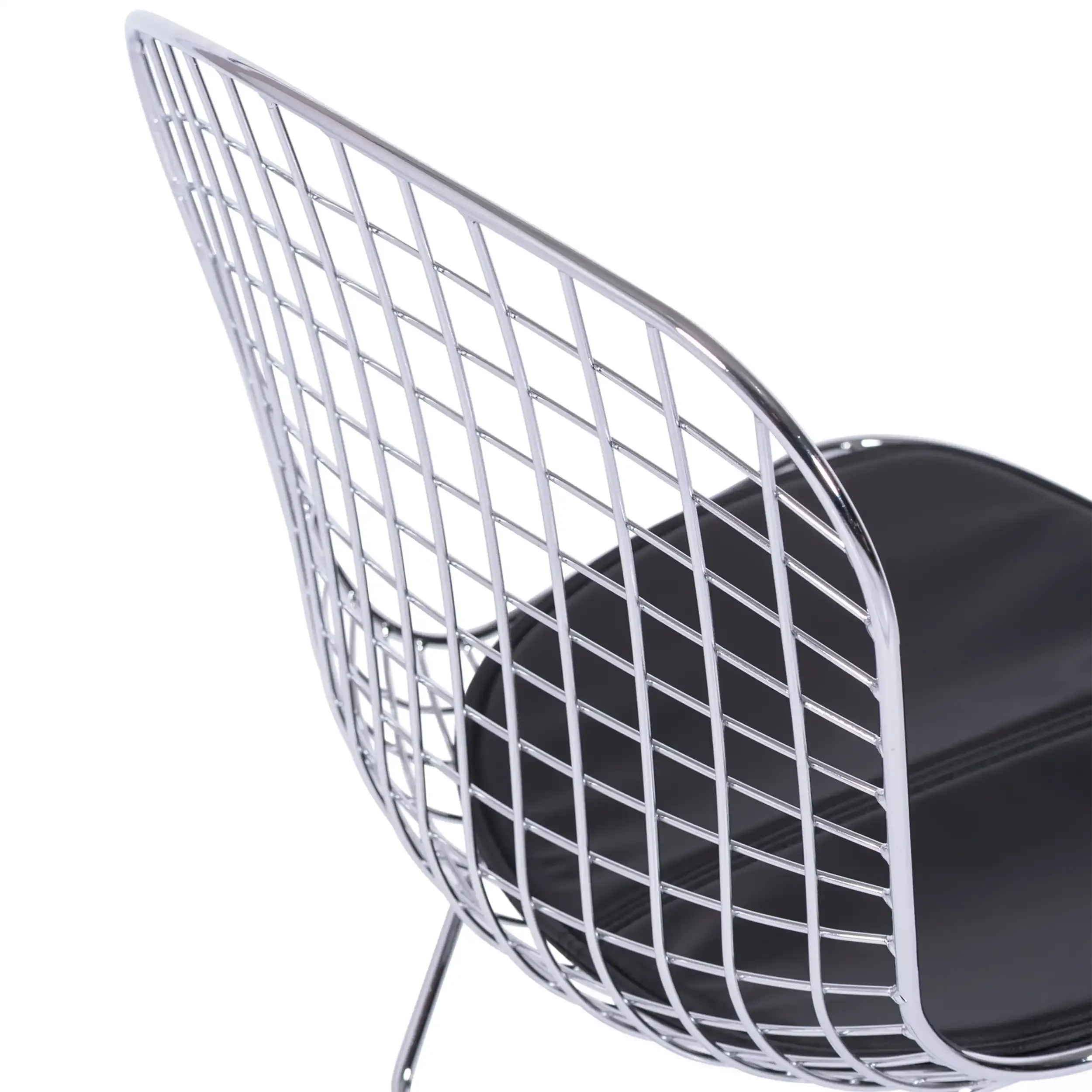 Inspiration Chrome Bertoia stol - Industriell stol - Designmöbler
