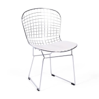 Chaise de salle à manger en acier chromé Berta FURNMOD - 8