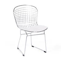 Inspiratie Chroom Bertoia stoel - Industriele stoel - Design Meubels