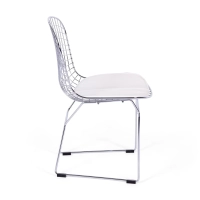 Chaise de salle à manger en acier chromé Berta FURNMOD - 13