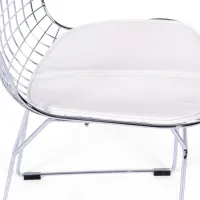 Inspiratie Chroom Bertoia stoel - Industriele stoel - Design Meubels