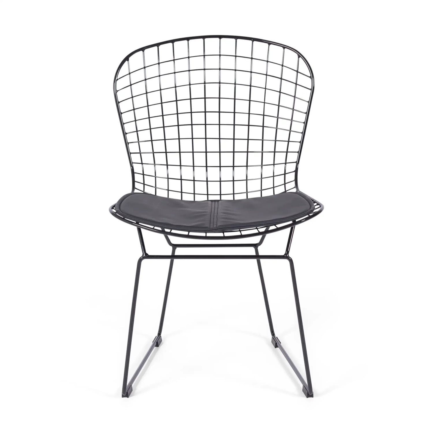 Chaise de salle à manger en acier noir Berta FURNMOD - 3