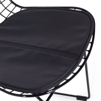 Chaise de salle à manger en acier noir Berta FURNMOD - 4